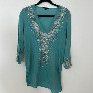 T Bags Medium Turquoise Tunic